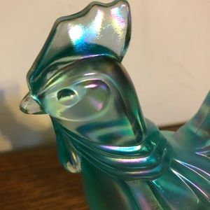 Vintage Fenton Carnival Glass Rooster